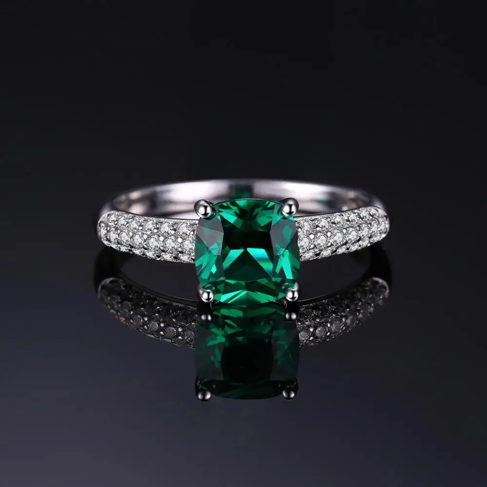 Bague Fiançailles pierre Verte