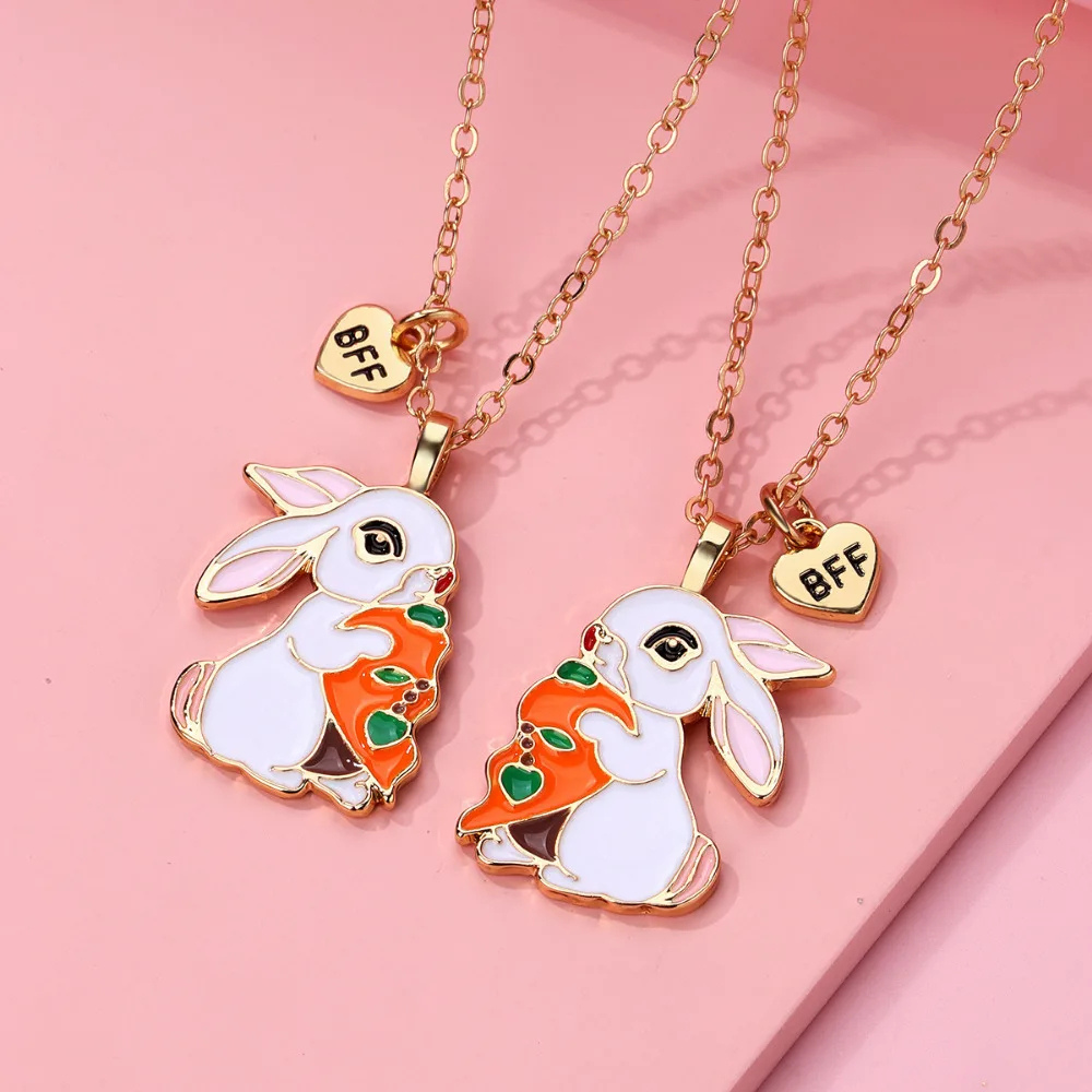 Collier BFF Lapin coeur