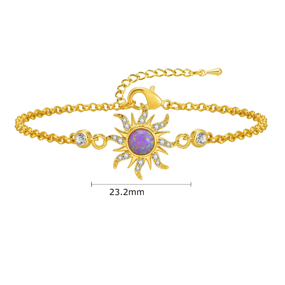 Bracelet Soleil violet