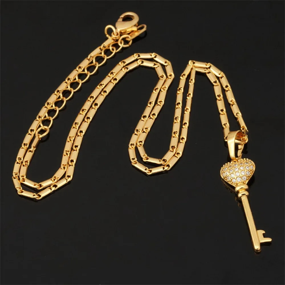 Collier Clé Luxe or
