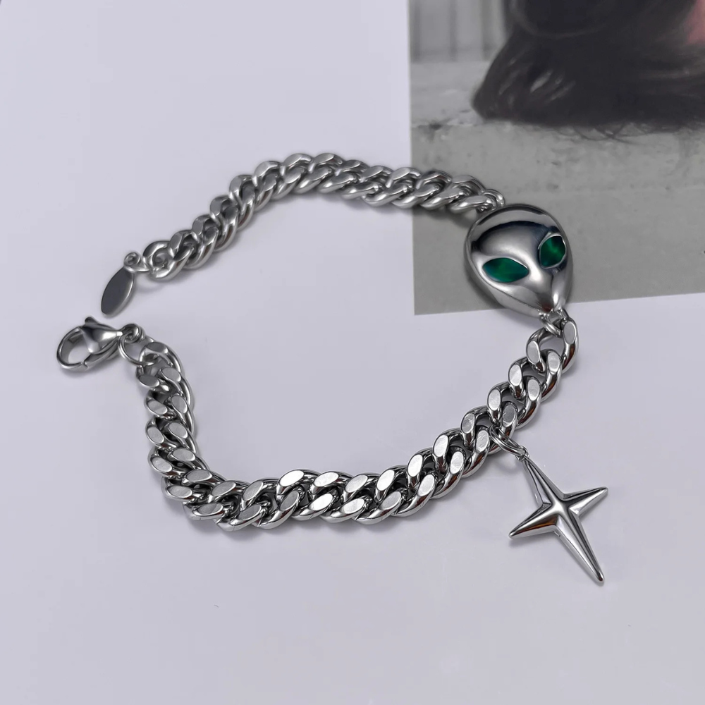Bracelet Alien Homme gourmette