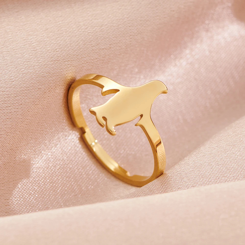 Bague Pingouin doré