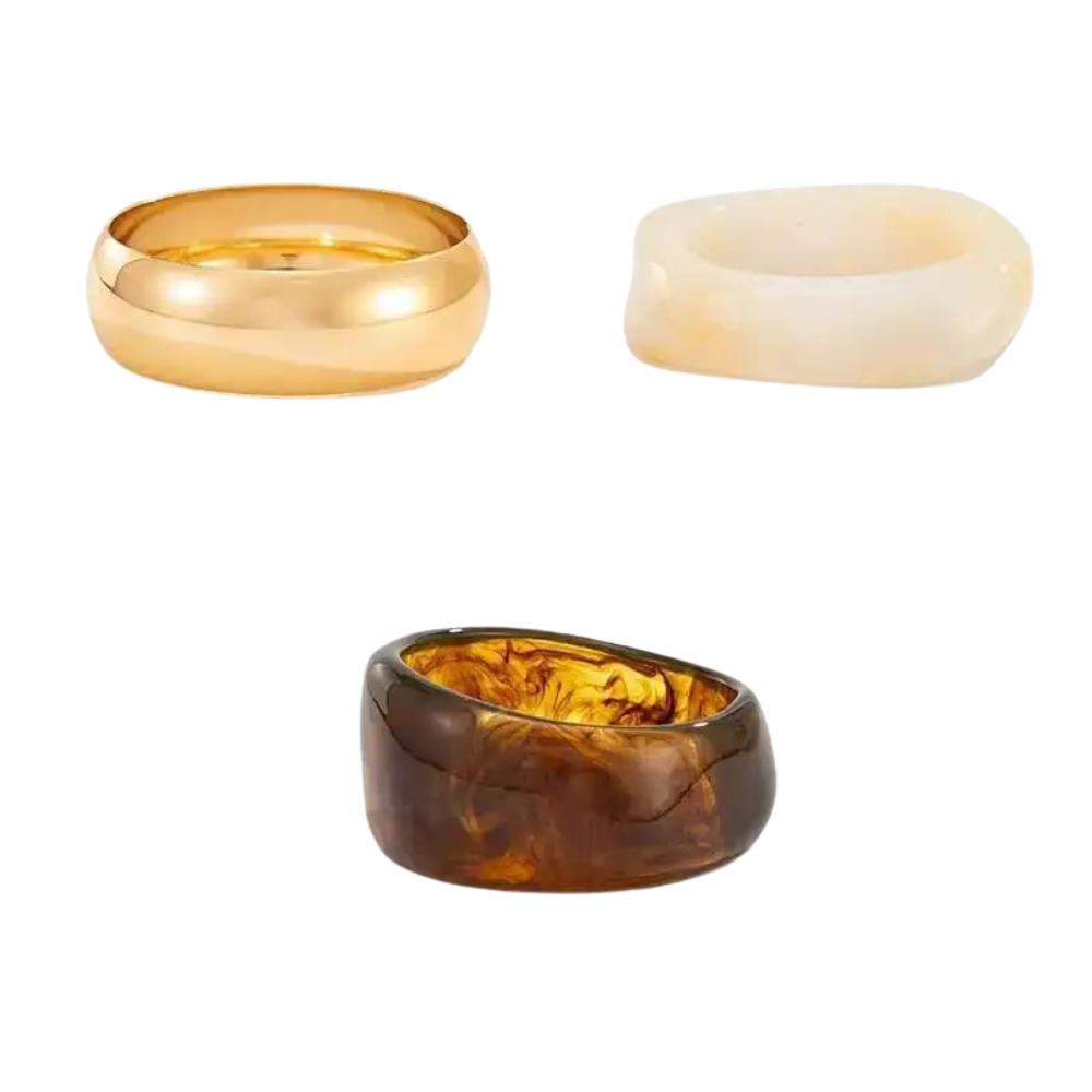 Set 3 Bracelets Manchettes femme