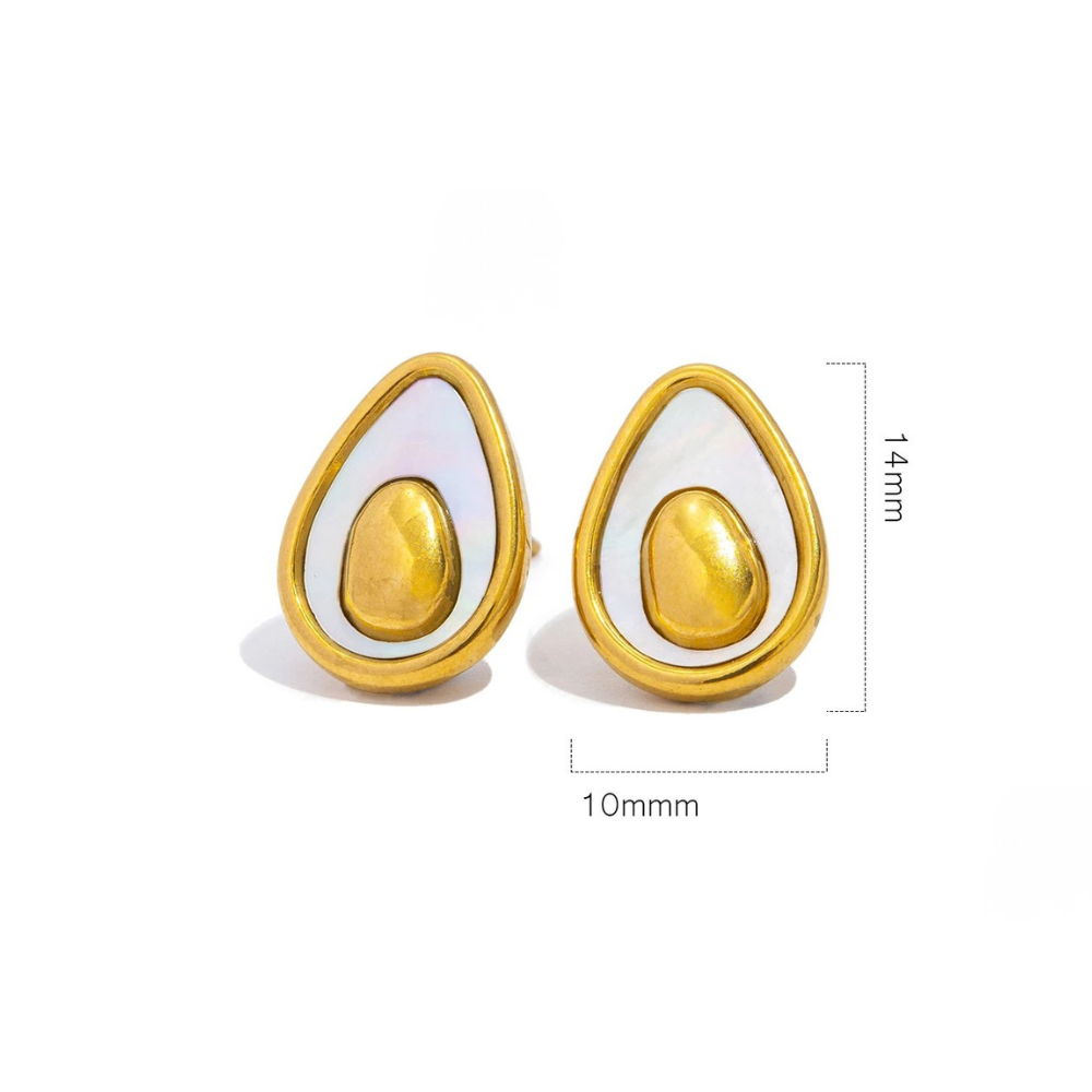 Boucles d'Oreilles Oeuf acier