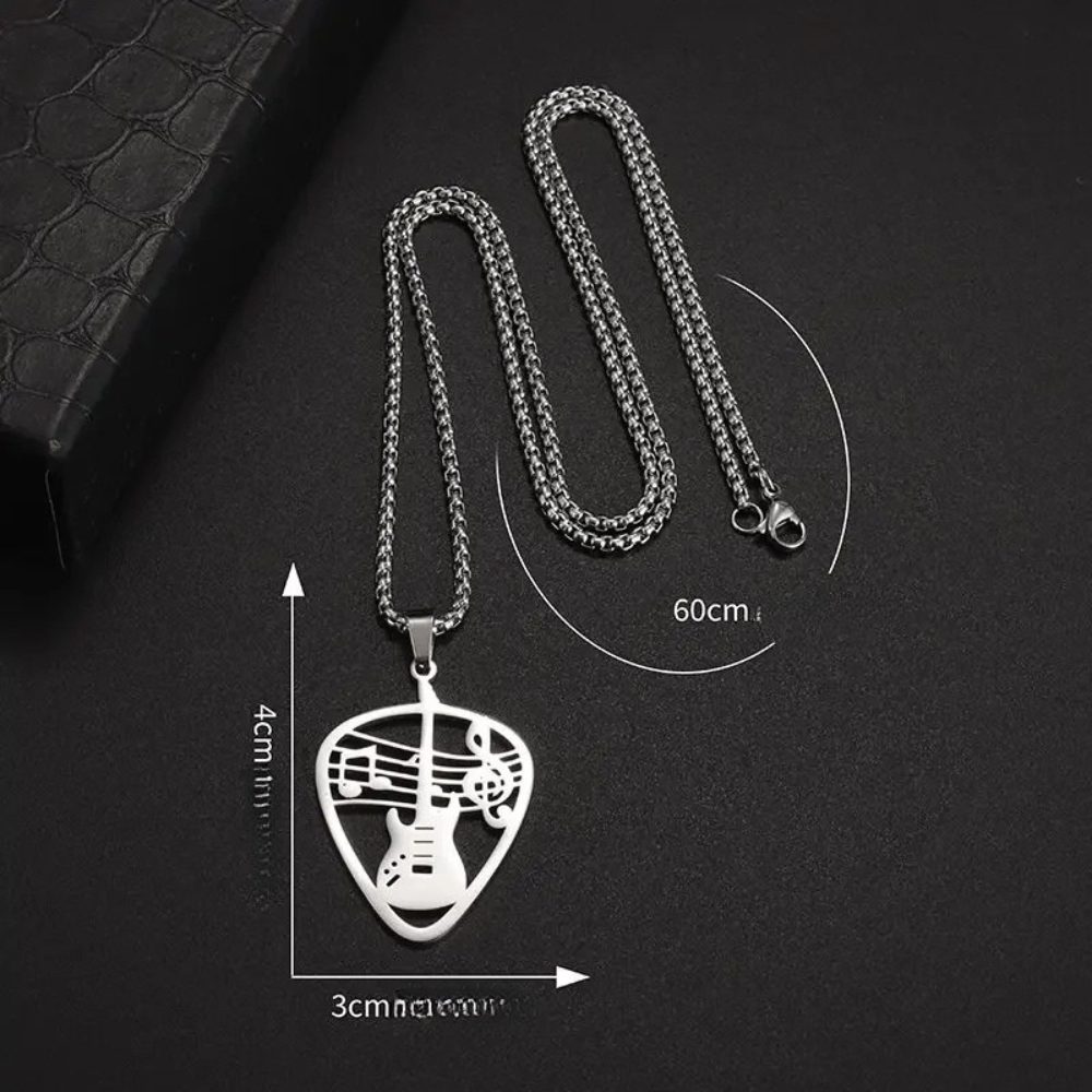 Collier Médiator Argent guitare