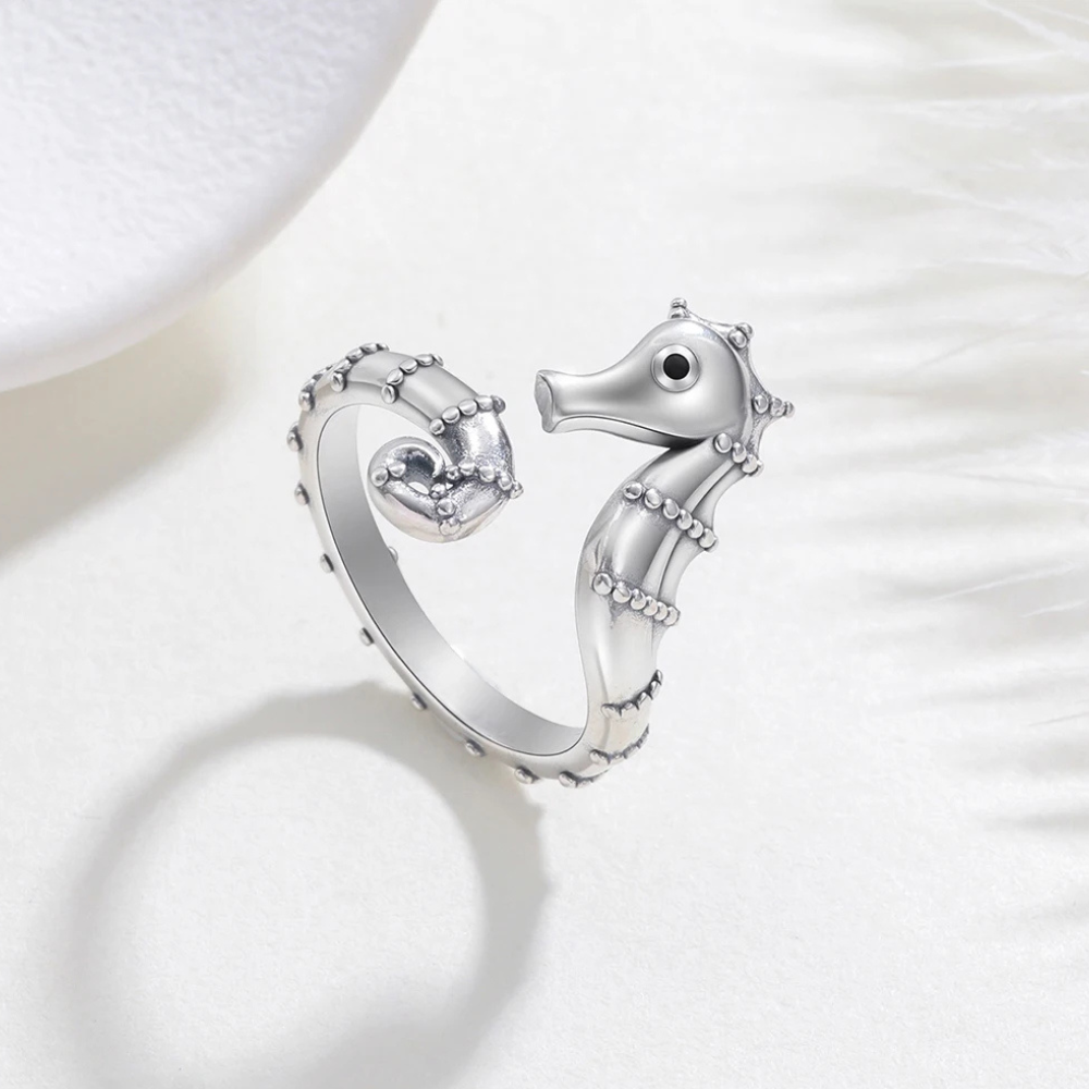 Bague forme Hippocampe Femme