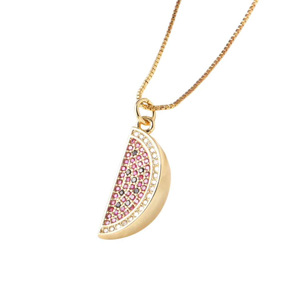 Collier Pastèque Brillant