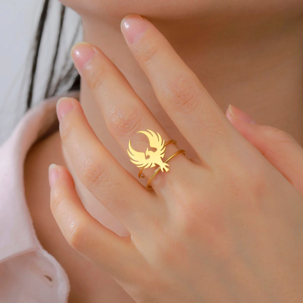 Bague Phoenix Femme or