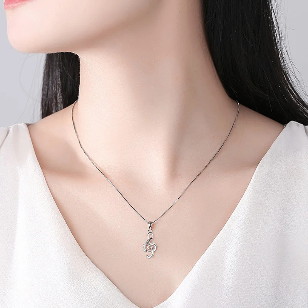 Collier Clé de Sol Argent