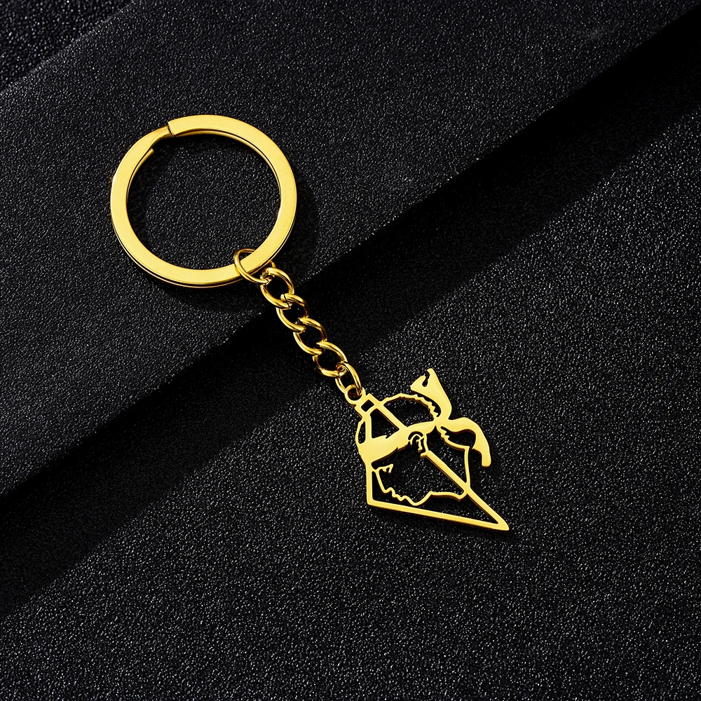 Porte-Clé Tête Corse doré