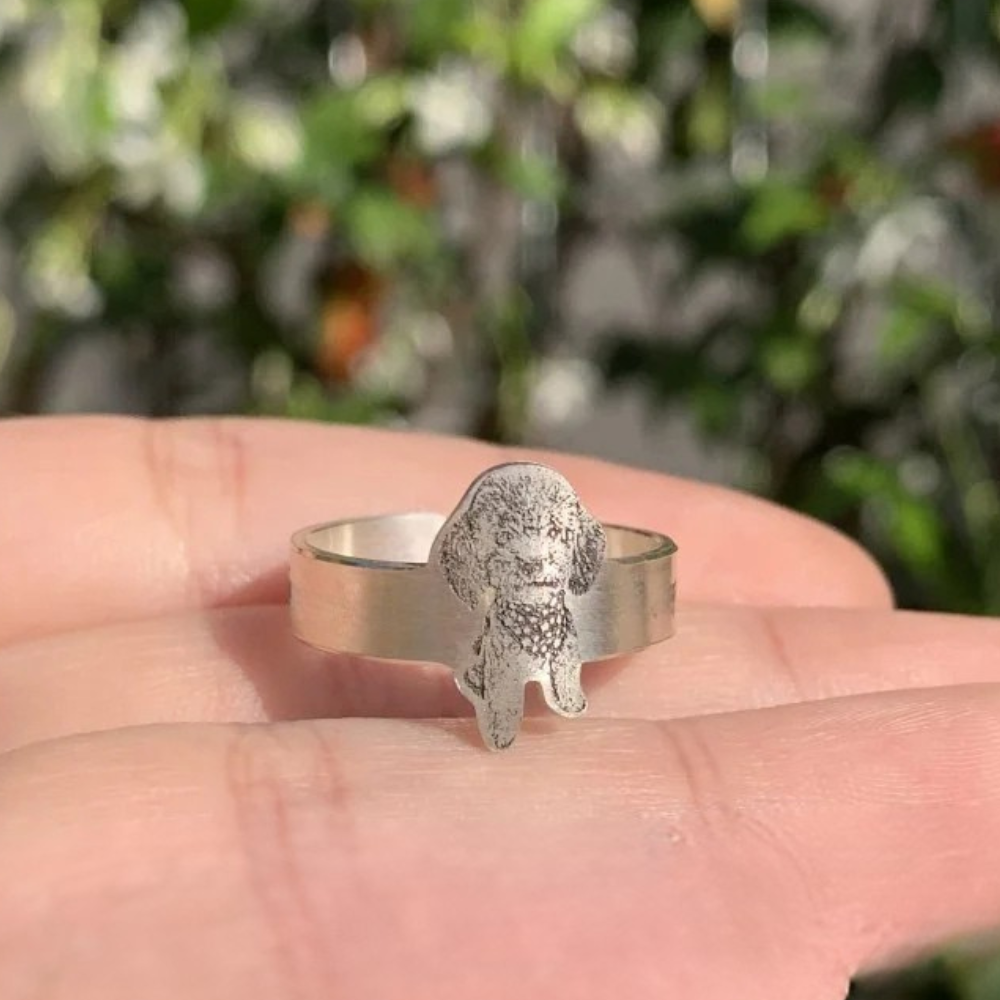 Bague Chien Photo Personnalisable sur mesure