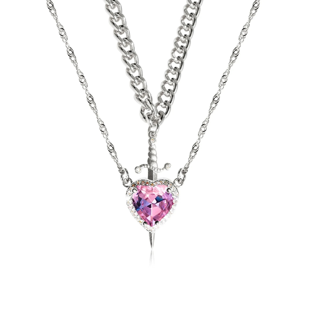 Collier Cœur Poignard