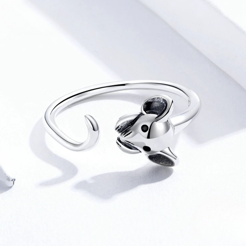 Bague Souris Argent reglable