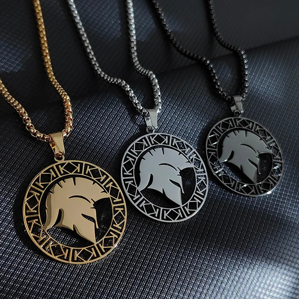 Collier Pendentif Spartan Soldat homme