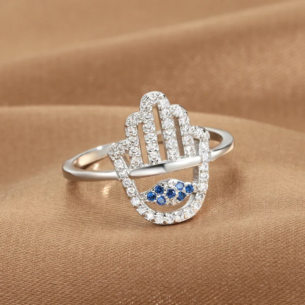 Bague Grande Main de Fatma argent