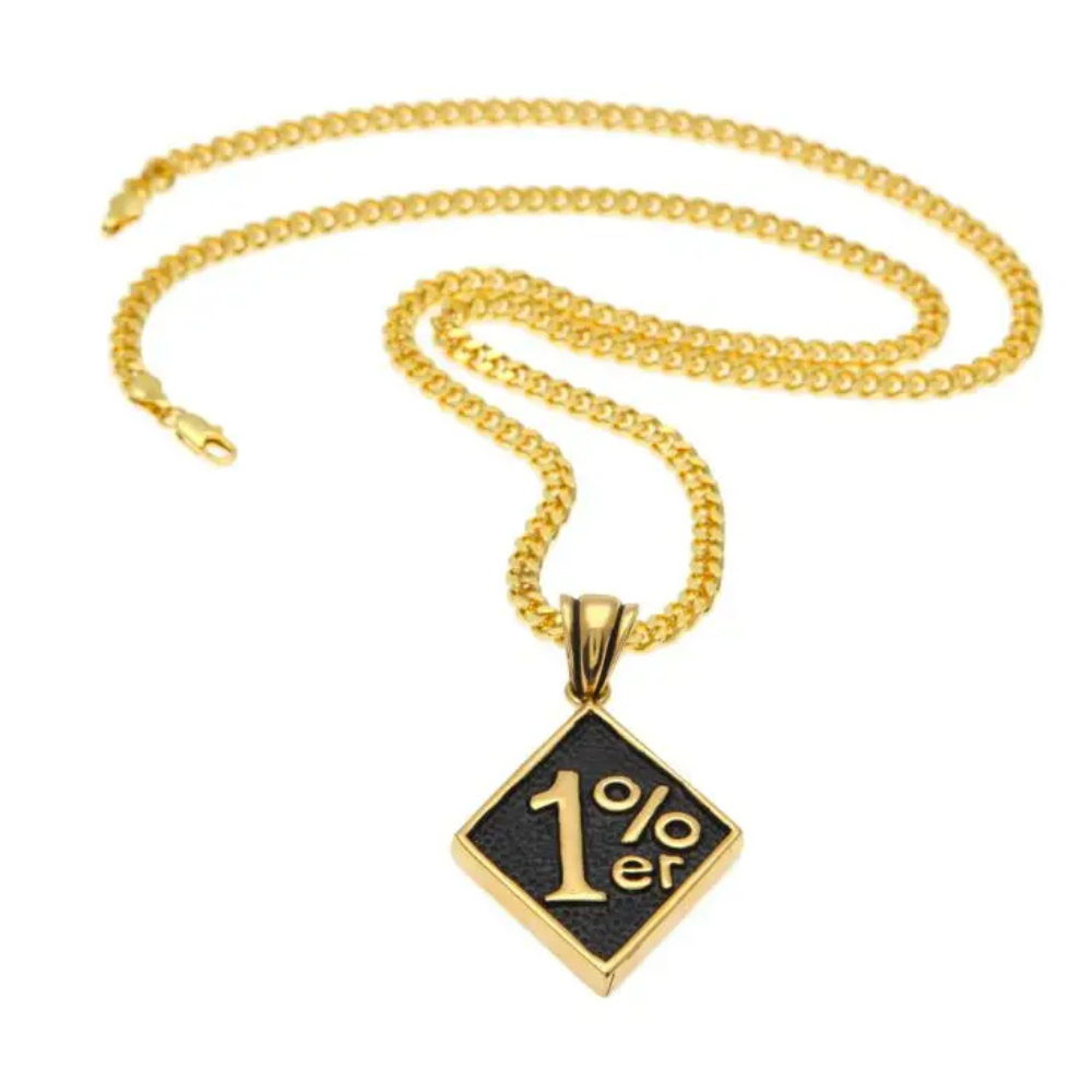 Collier 1% pendentif