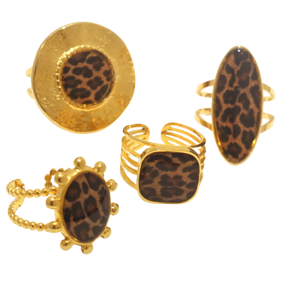 Bague Imprimé Léopard
