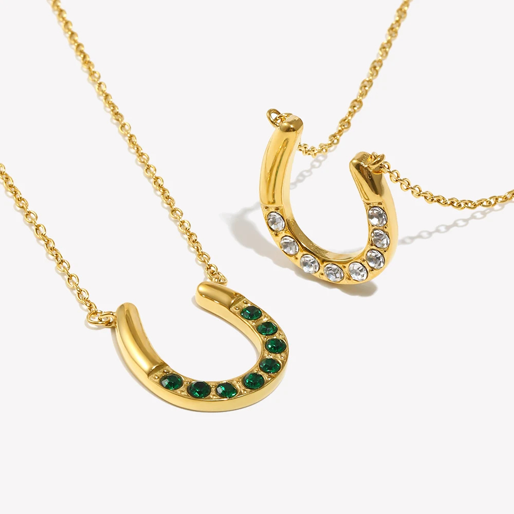 Collier Fer à Cheval Femme strass