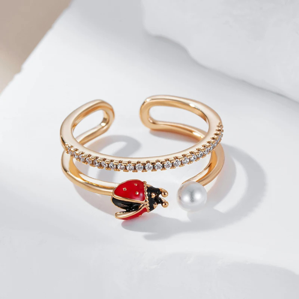 Bague Coccinelle Perle