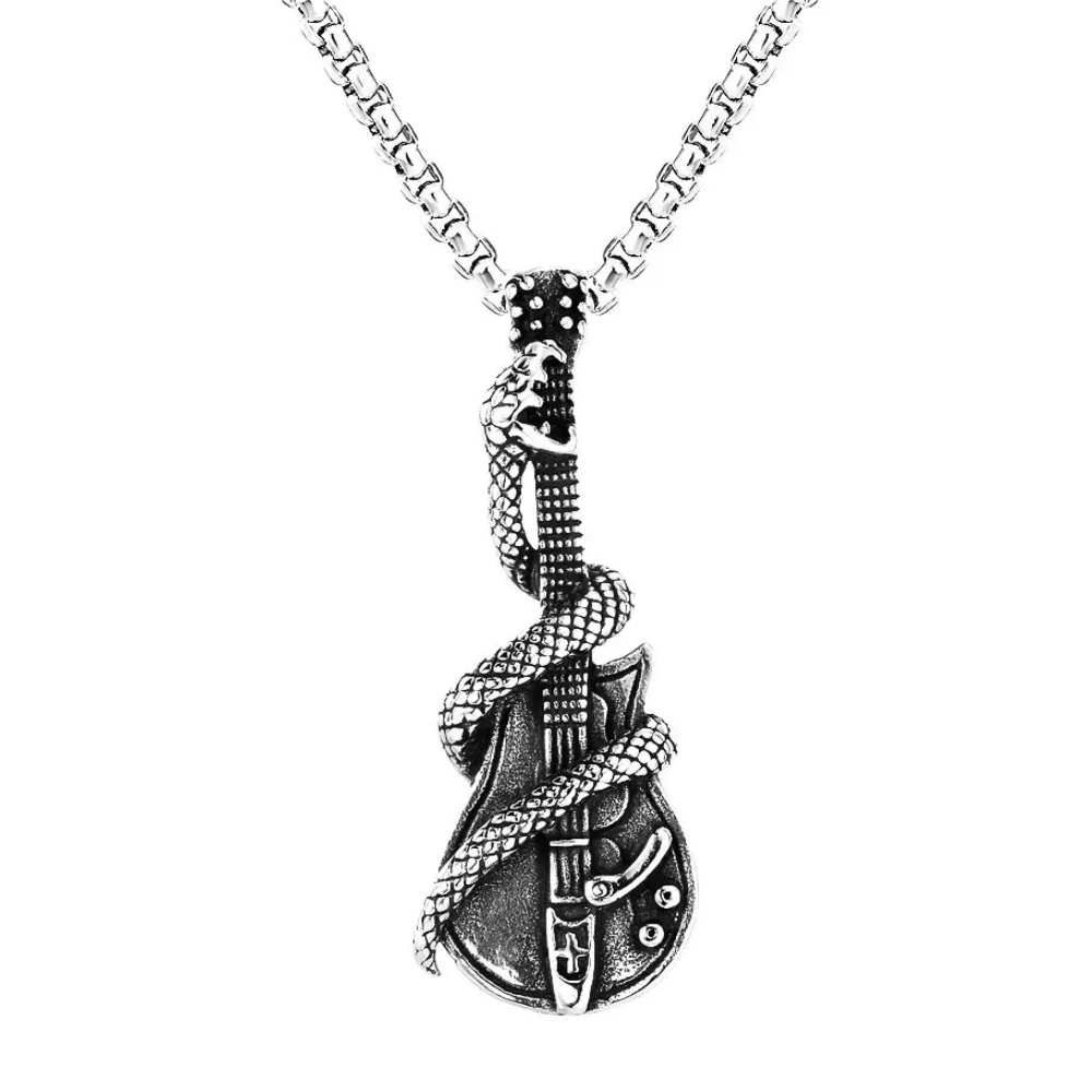 Collier Guitare Serpent