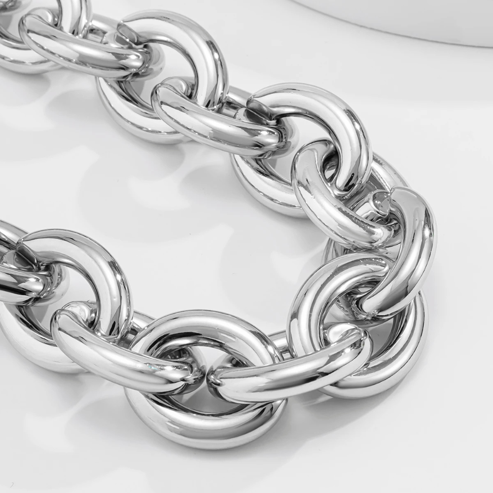 Collier Grosse Maille Darargenté argent