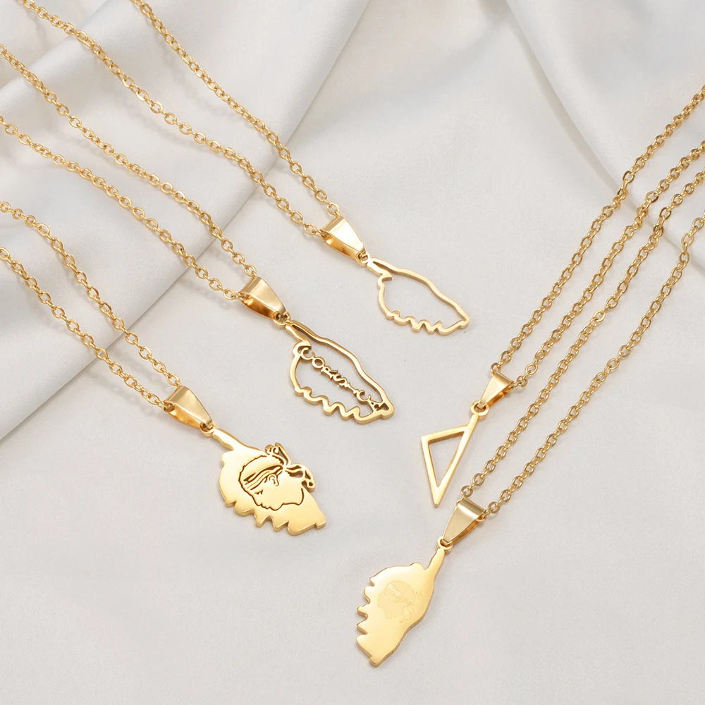 Pendentif Corsica acier inoxydable