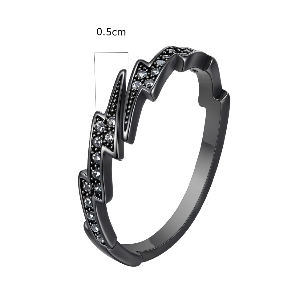 Bague Éclair Noir diamant