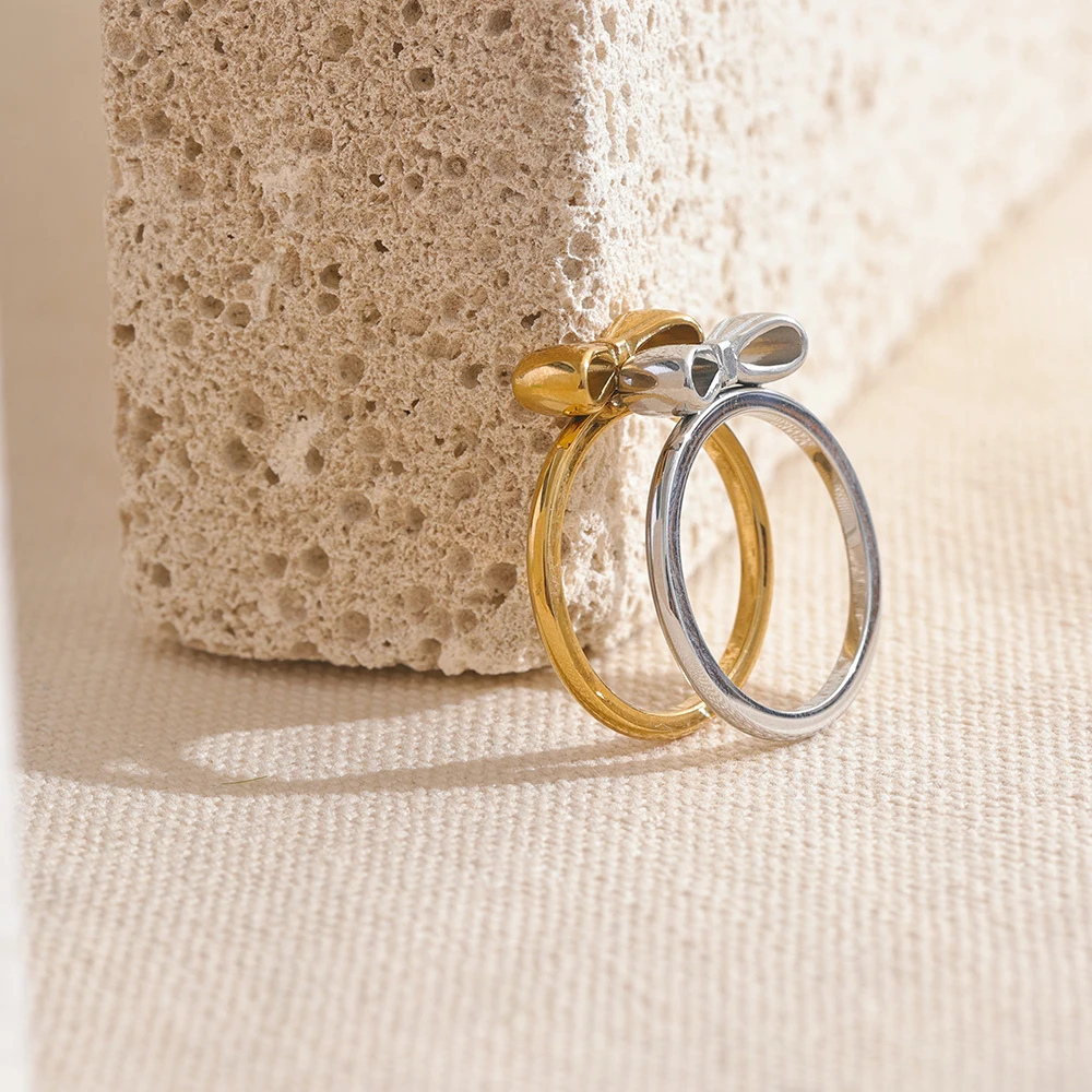 Bague Noeud Papillon anneau femme