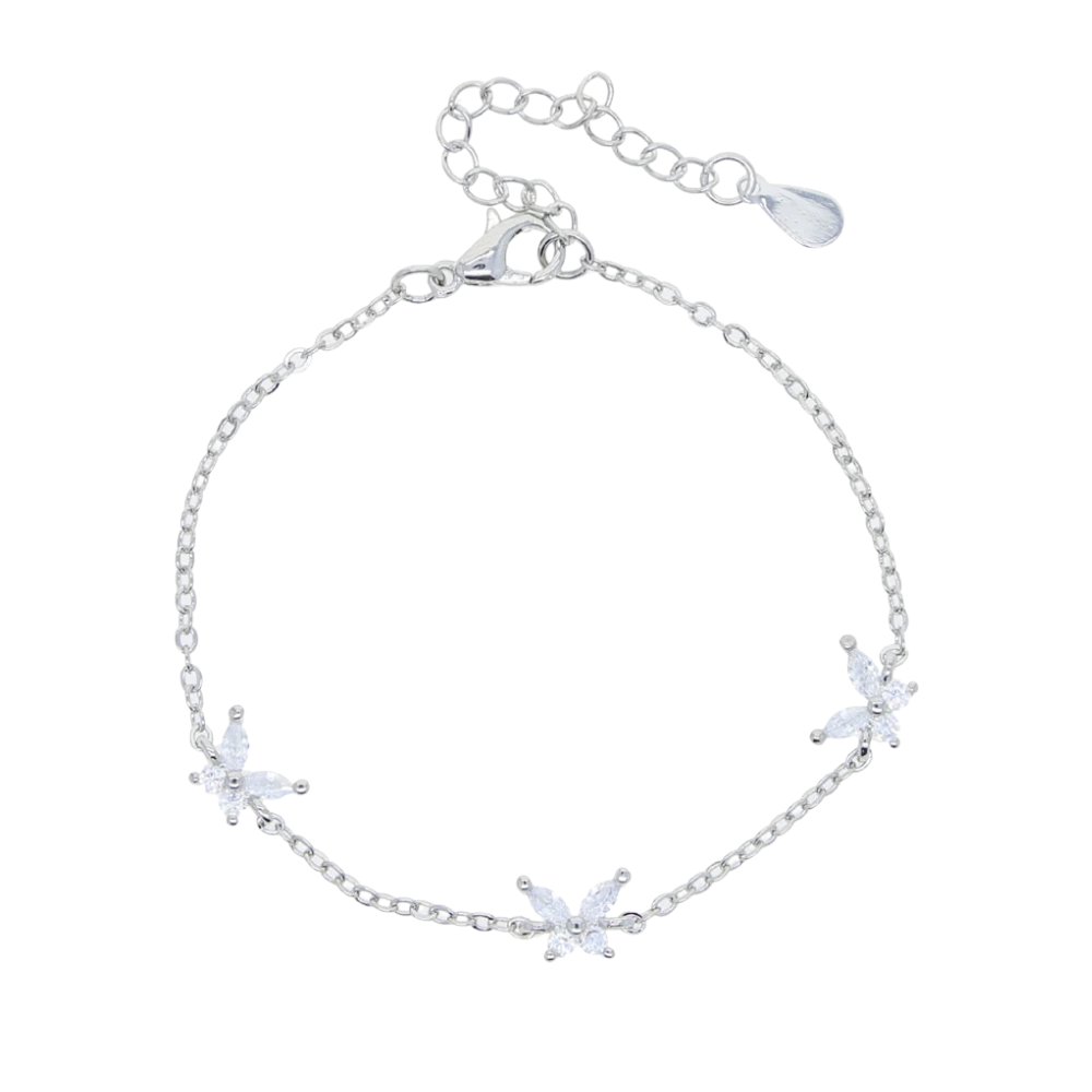 Bracelet Papillon pour Femme argent