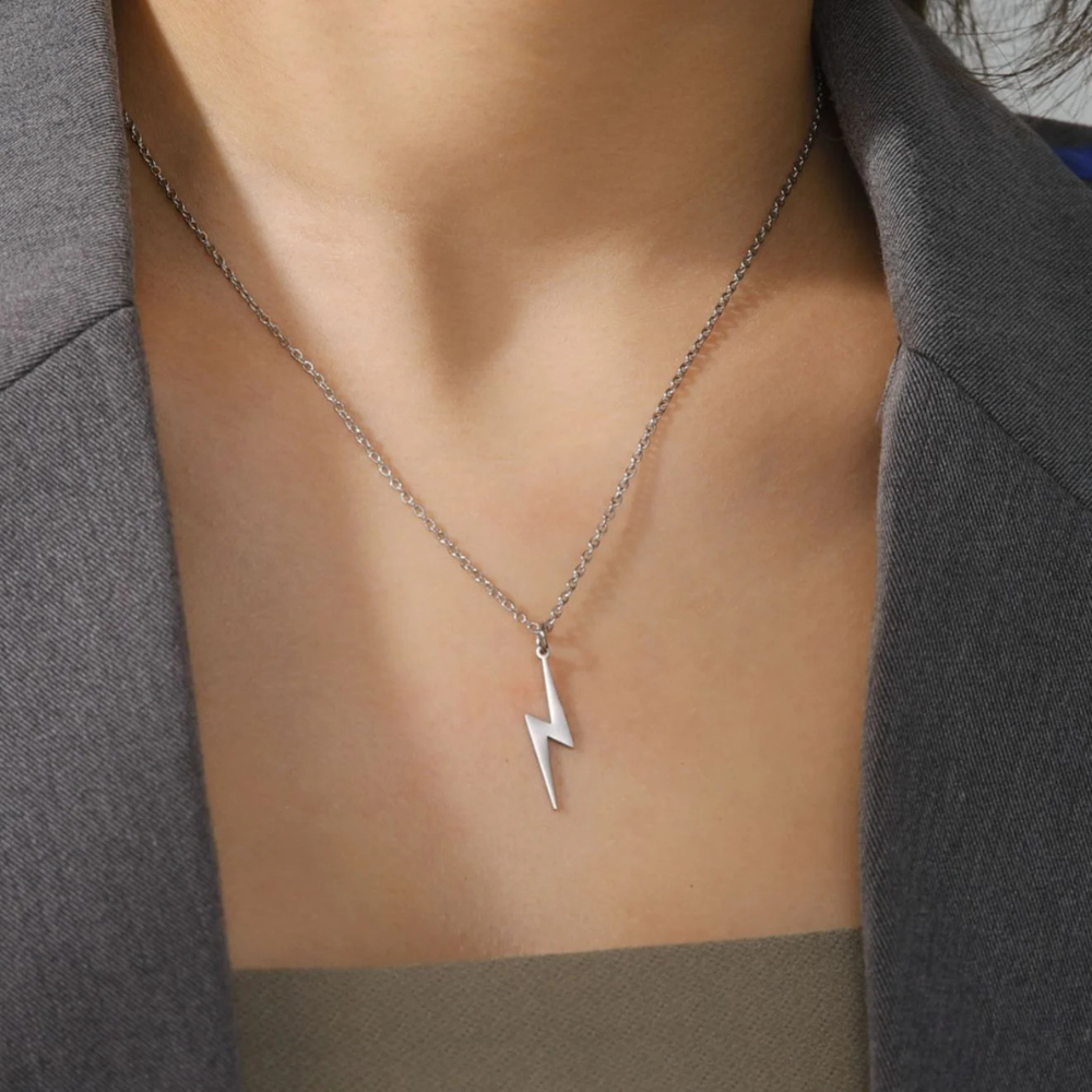 Collier Éclair Femme argent