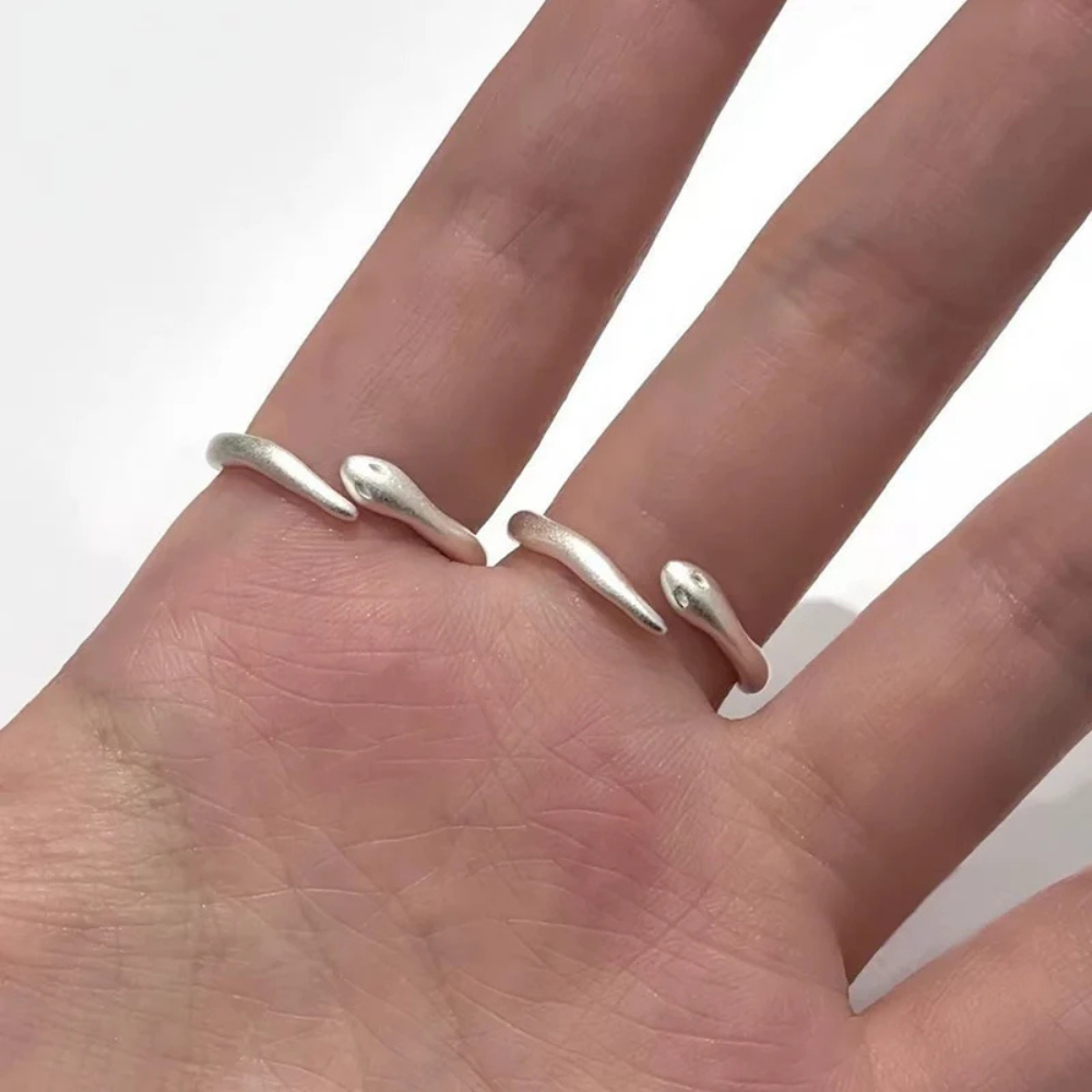 Bague Pomme Serpent reglable