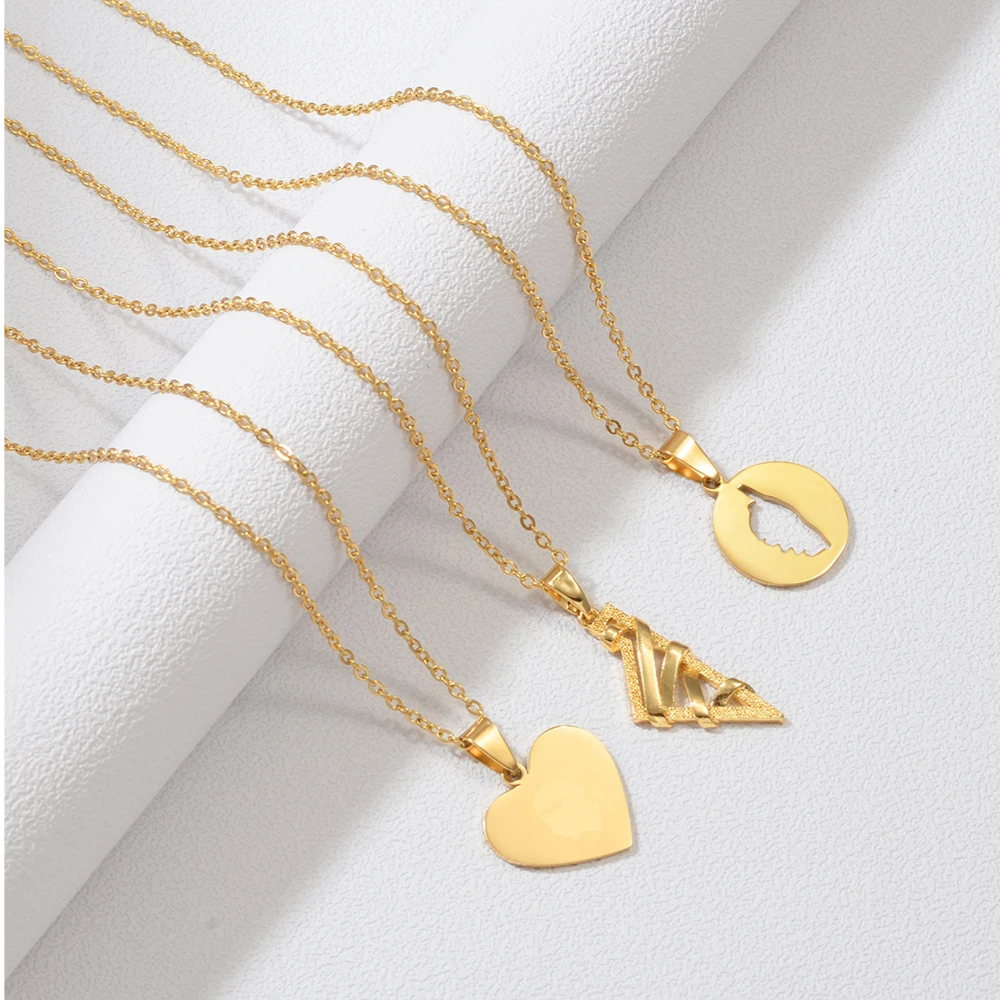 Collier Corse Coeur pendentif 