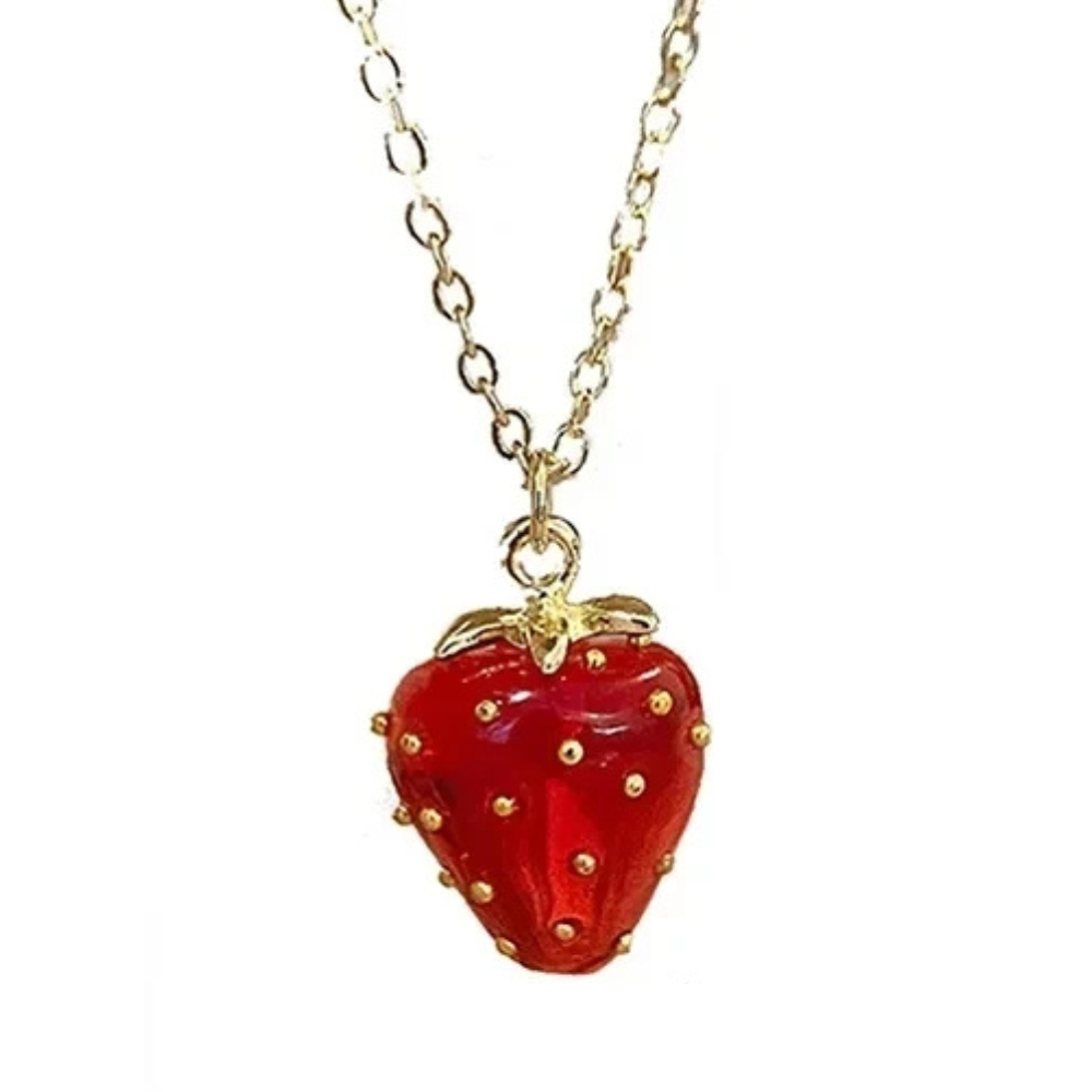 Collier Fraise Femme