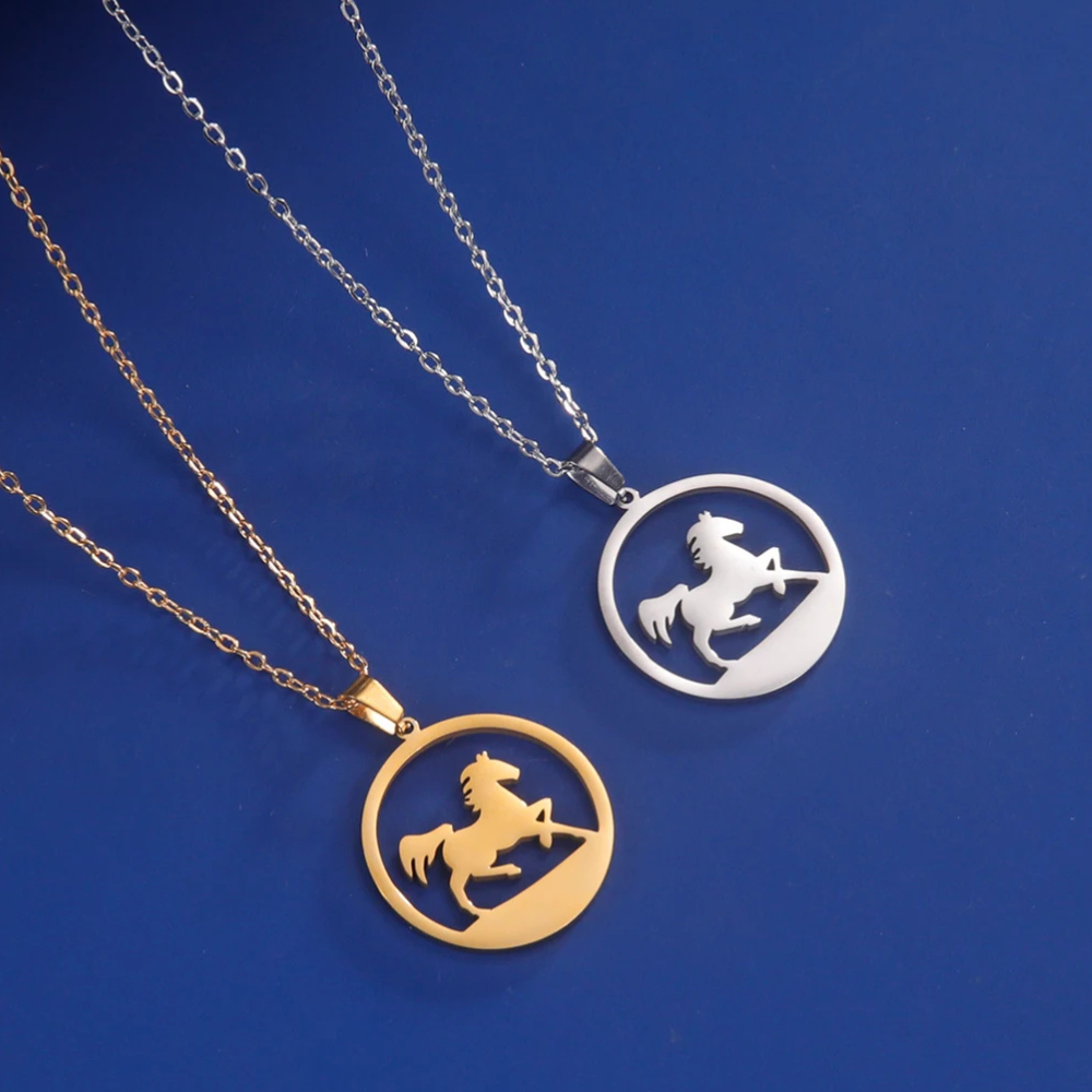 Collier pendentif Cheval pendentif