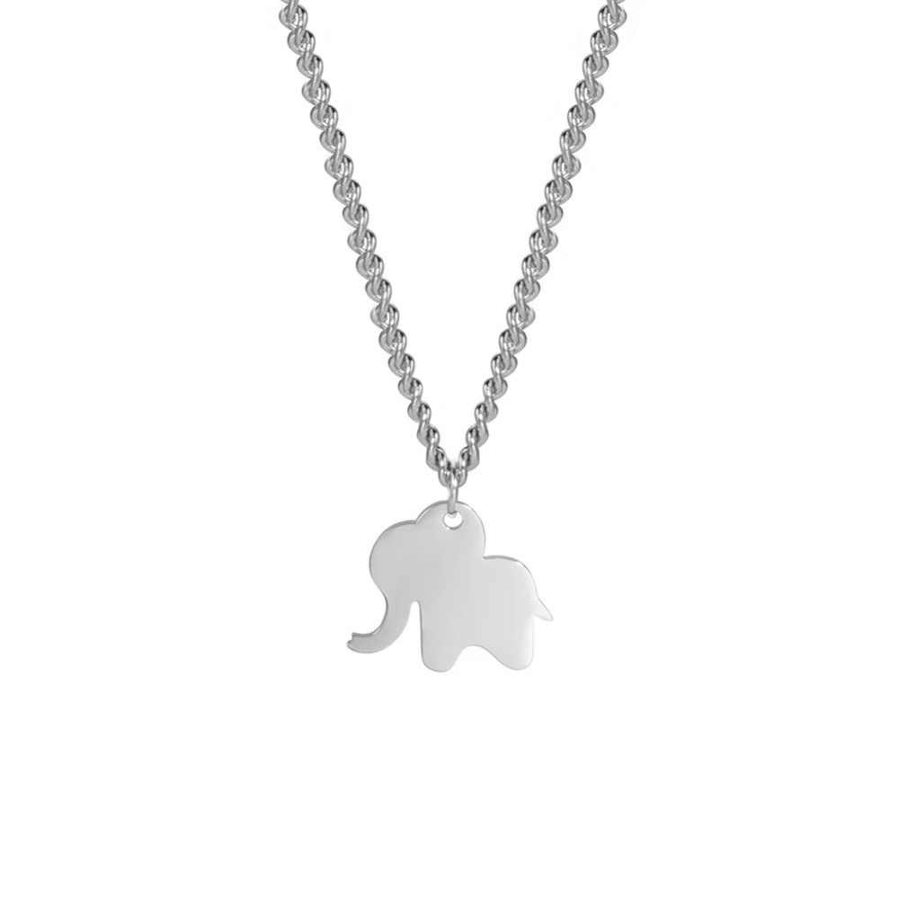 Collier Éléphant Maman pendentif