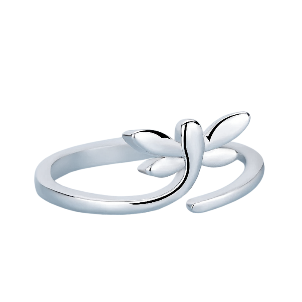 Bague Libellule Argent ouverte