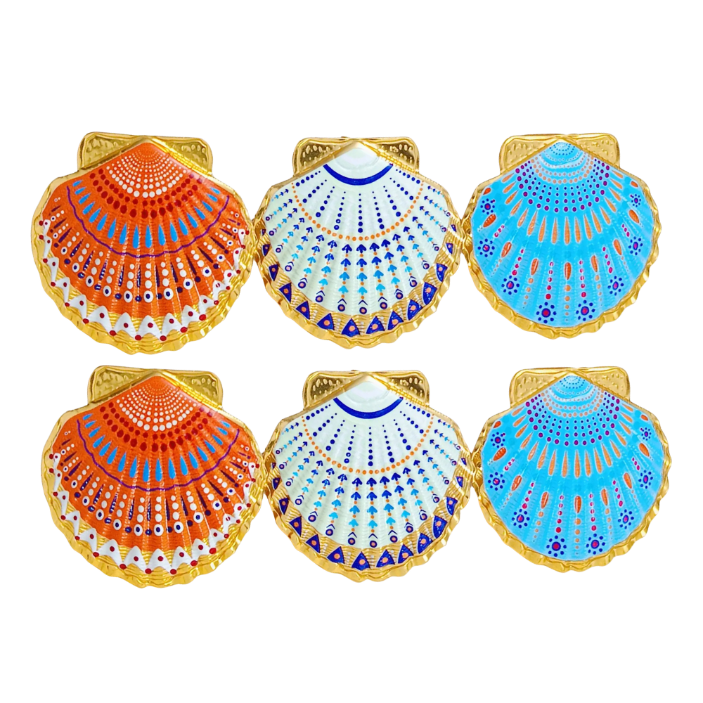 Boucles d'Oreilles Coquillage Couleurs