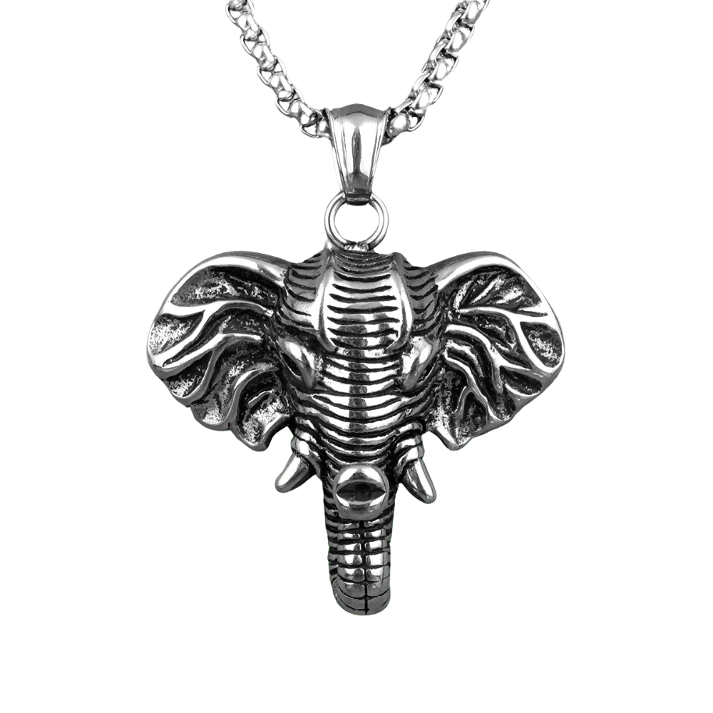 Collier Éléphant Homme