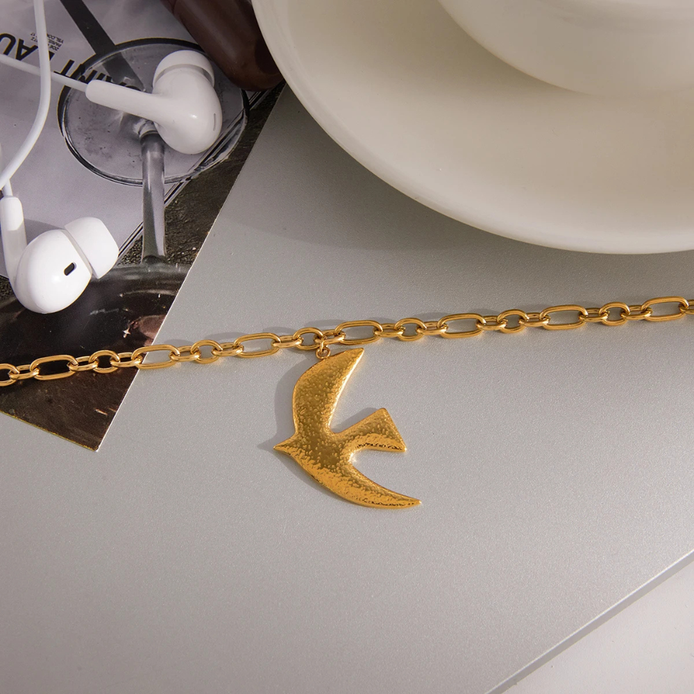 Collier Oiseau Design doré