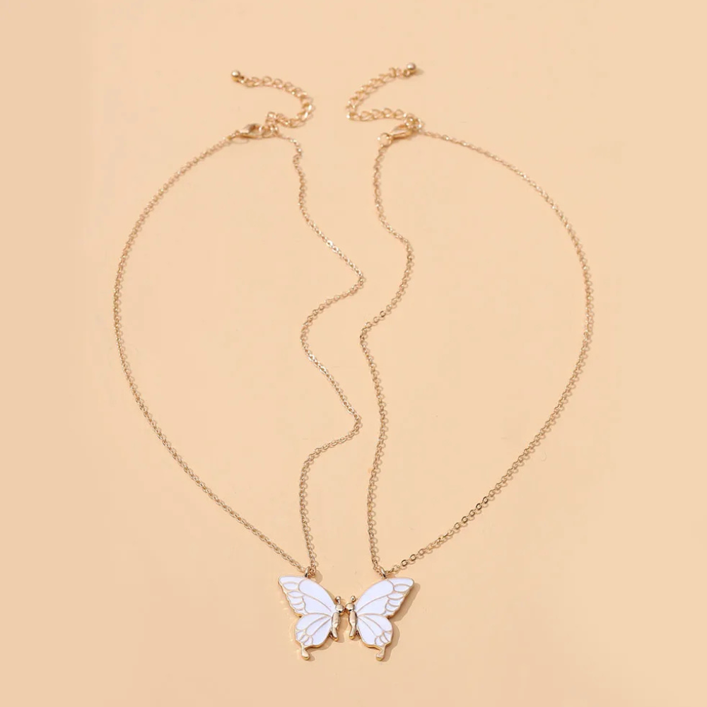 Double Collier Papillon or