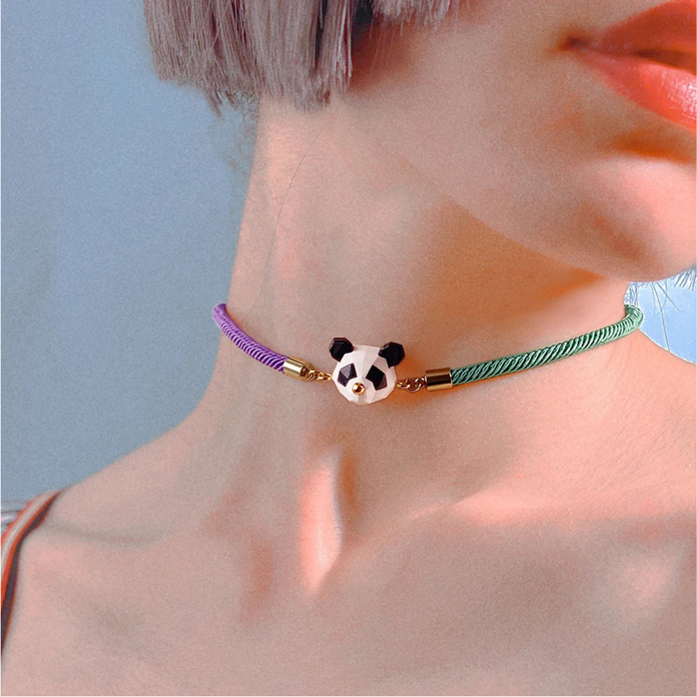 Collier Panda Origami