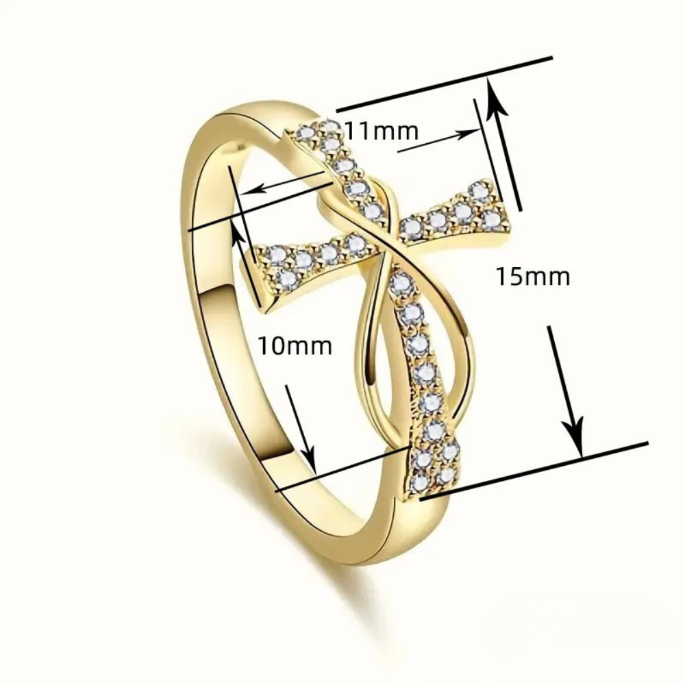 Bague Croix Infini diamant