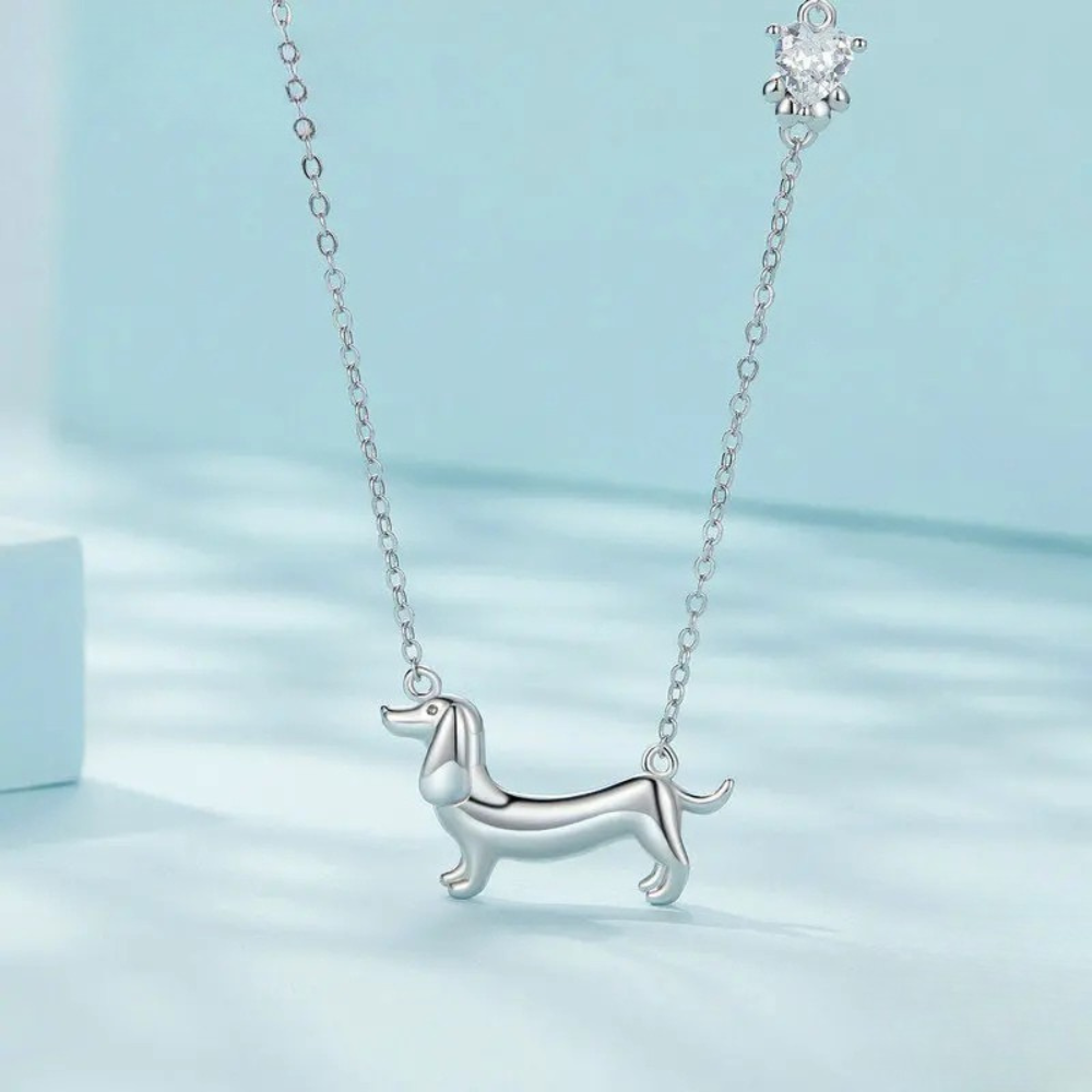 Collier Teckel Femme acier