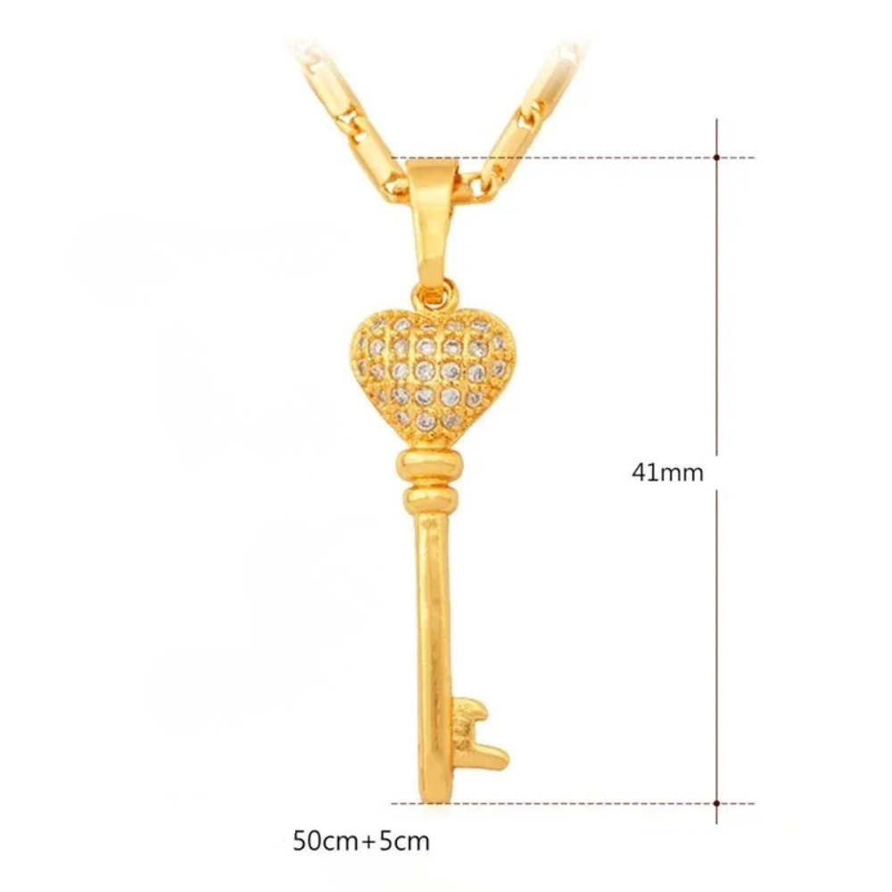 Collier Clé Luxe strass