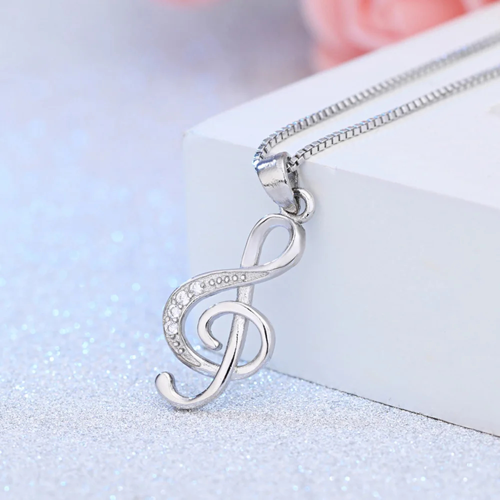 Collier Clé de Sol Argent Femme pendentif