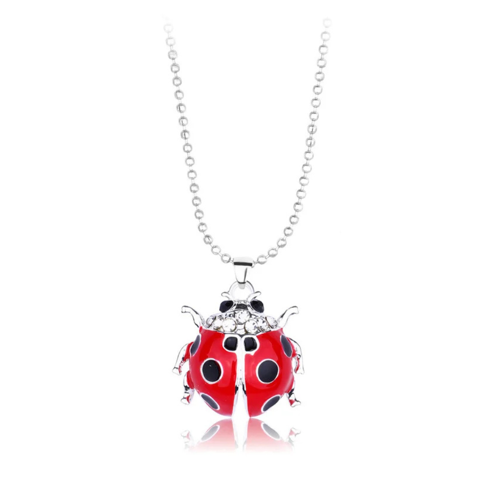 Collier Coccinelle Acier Inoxydable