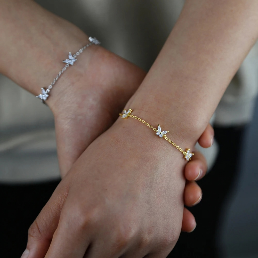 Bracelet Papillon pour Femme acier