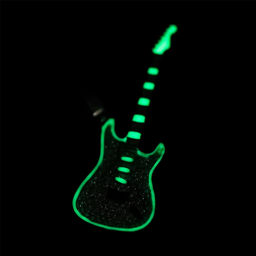 Collier Guitare Fluo