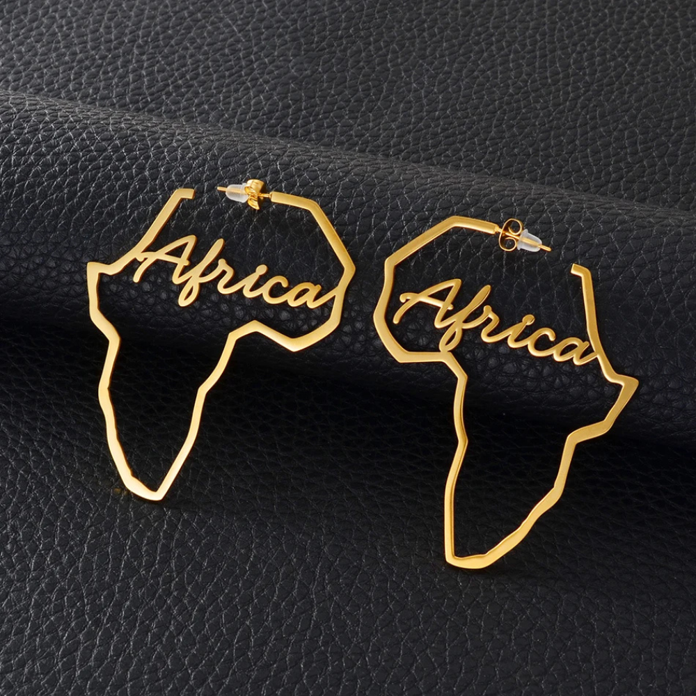 Boucles d'Oreilles Africa or