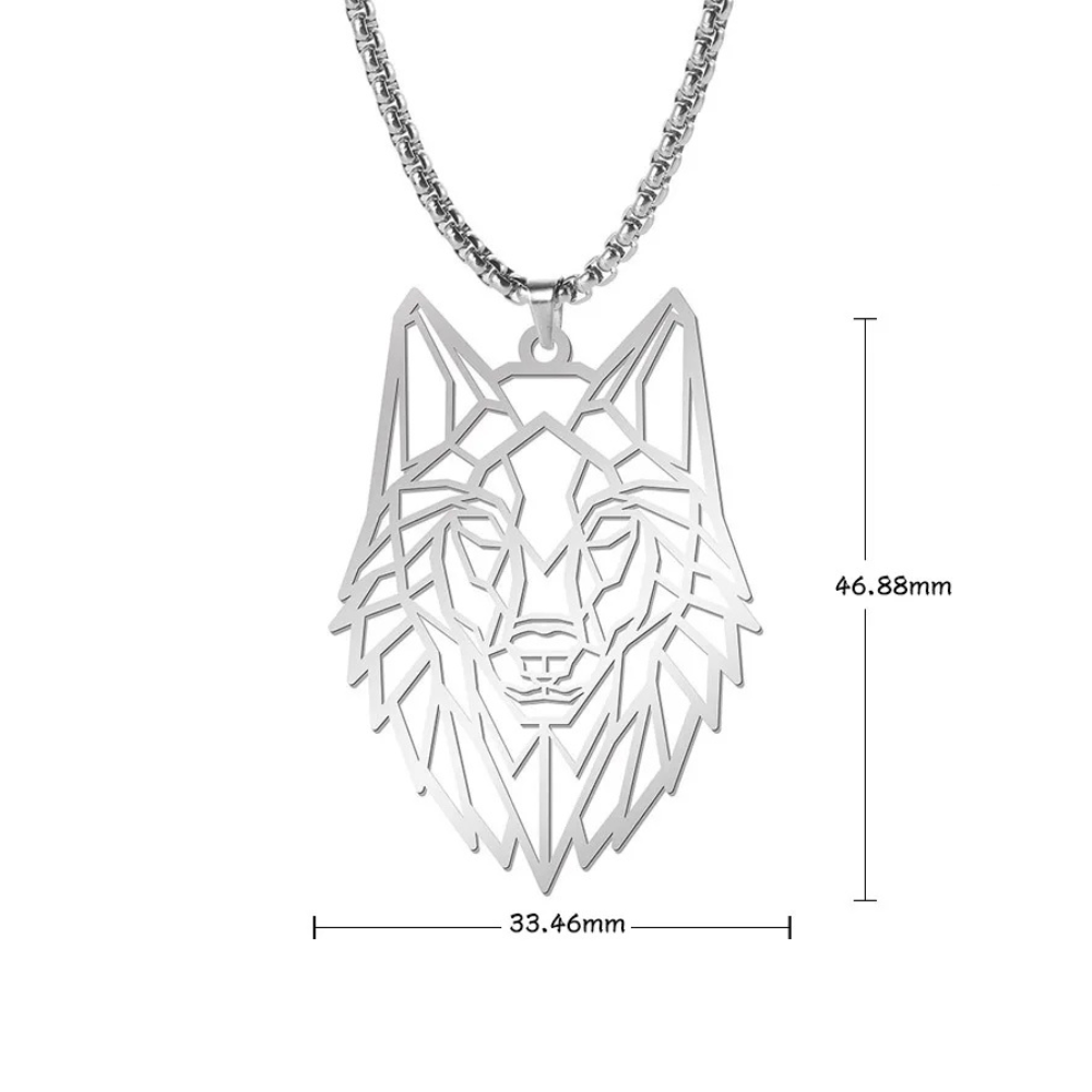 Collier Loup geometrique